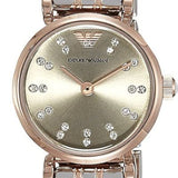 Buy Shop Emporio Armani Gianni T Bar Grey Dial Two Tone Steel Strap Watch For Women - AR1841 USA Online