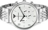 Buy Shop Emporio Armani Classic Chronograph Silver Dial Silver Steel Strap Watch For Men - AR1879 USA Online