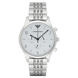 Buy Shop Emporio Armani Classic Silver Dial Silver Steel Strap Watch For Men - AR1867 USA Online