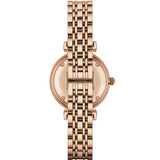 Buy Shop Emporio Armani Gianni T Bar Mother of Pearl Rose Gold Stainless Steel Strap Watch For Women - AR1909 USA Online