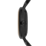 Buy Shop Emporio Armani Meccanico White Dial Black Leather Strap Watch For Men - AR1923 USA Online