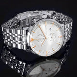 Buy Shop Emporio Armani Chonograph SIlver Dial Silver Steel Strap Watch For Men - AR1933 USA Online
