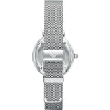 Buy Shop Emporio Armani Gianni T Bar Mother of Pearl Dial Silver Steel Strap Watch For Women - AR1955 USA Online