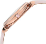 Buy Shop Emporio Armani Gianni T Bar Mother Of Pearl Pink Dial Pink Leather Strap Watch For Women - AR1958 USA Online