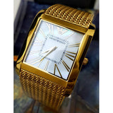 Buy Shop Emporio Armani Mother of Pearl Dial Gold Mesh Bracelet Watch For Men - AR2016 USA Online