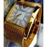 Buy Shop Emporio Armani Mother of Pearl Dial Gold Mesh Bracelet Watch For Men - AR2016 USA Online