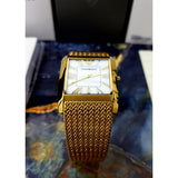 Buy Shop Emporio Armani Super Slim Quartz White DIal Gold Mesh Bracelet Watch For Women - AR2017 USA Online