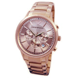 Buy Shop Emporio Armani Classic Rose Gold Chronograph Steel Strap Watch For Men - AR2452 USA Online