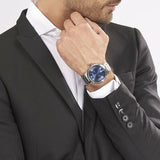 Buy Shop Emporio Armani Renato Blue Dial Silver Steel Strap Watch For Men - AR2477 USA Online