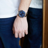 Buy Shop Emporio Armani Renato Blue Dial Silver Steel Strap Watch For Men - AR2477 USA Online