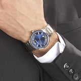 Buy Shop Emporio Armani Renato Blue Dial Silver Steel Strap Watch For Men - AR2477 USA Online