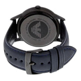 Buy Shop Emporio Armani Renato Chronograph Quartz Blue Dial Blue Leather Strap Watch For Men - AR2481 USA Online