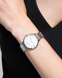 Buy Shop Emporio Armani Kappa Mother of Pearl Dial Silver Steel Watch For Women - AR2507 USA Online