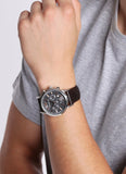 Buy Shop Emporio Armani Renato Chronograph Grey Dial Brown Leather Strap Watch For Men - AR2513 USA Online