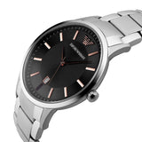 Emporio Armani Renato Quartz Black Dial Silver Steel Strap Watch For Men - AR11179