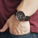 Buy Shop Emporio Armani Sport Chronograph Brown Dial Brown Stainless Steel Watch For Men - AR5890 USA Online