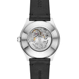 Buy Shop Emporio Armani Meccanico White Skeleton Dial Black Leather Strap Watch For Men - AR60003 USA Online