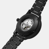 Buy Shop Emporio Armani Meccanico Automatic Black Dial Black Steel Strap Watch For Men - AR60054 USA Online