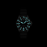 Buy Shop Emporio Armani Sea Explorer Automatic Black Dial Black Silicone Strap Watch For Men - AR60078 USA Online