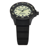 Buy Shop Emporio Armani Sea Explorer Automatic Yellow Dial Black Silicone Strap Watch For Men - AR60085 USA Online