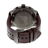 Buy Shop Emporio Armani Delta Chronograph Brown Dial Brown Leather Strap Dial Watch For Men - AR6055 USA Online