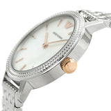 Buy Shop Emporio Armani Interchangeable Analog Mother of Pearl Dial Silver Steel Strap Watch For Women - AR80020 USA Online