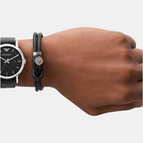 Buy Shop Emporio Armani Classic Quartz Grey Dial Grey Leather Strap Watch For Men - AR1730 USA Online