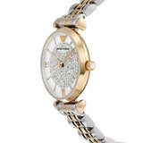 Buy Shop Emporio Armani Gianni T Bar White Dial Two Tone Steel Strap Watch For Women - AR8031 USA Online