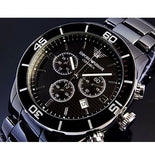 Buy Shop Emporio Armani Black Ceramic Chronograph Black Dial Watch For Men - AR1421 USA Online