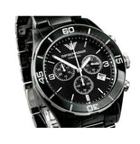 Buy Shop Emporio Armani Black Ceramic Chronograph Black Dial Watch For Men - AR1421 USA Online