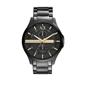 Buy Shop Armani Exchange Hampton Chronograph Black Dial Black Steel Strap Watch For Men - AX2121 USA Online