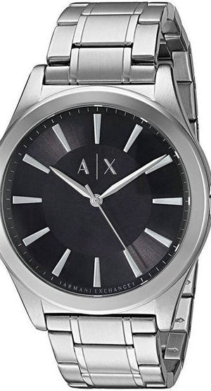 Buy Shop Armani Exchange Nico Analog Black Dial Silver Steel Strap Watch For Men - AX2320 USA Online