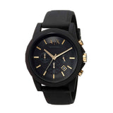 Buy Shop Armani Exchange Outerbanks Chronograph Black Dial Black Steel Strap Watch For Men - AX7105 USA Online