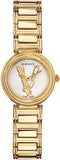 Buy Shop Versace Mini Virtus Quartz White Dial Gold Steel Strap Watch For Men - VET300221 USA Online