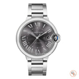 Buy Shop Cartier Ballon Bleu de Cartier Black Dial Silver Steel Strap Watch for Men - W6920042 USA Online