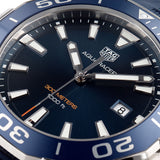 Buy Shop Tag Heuer Aquaracer Quartz Blue Dial Blue Rubber Strap Watch for Men - WAY101C.FT6153 USA Online