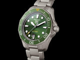 Buy Shop Tag Heuer Aquaracer Professional 300 Automatic Green Dial Silver Steel Strap Watch for Men - WBP208B.BF0631 USA Online