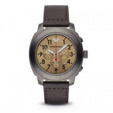 Buy Shop Emporio Armani Delta Chronograph Brown Dial Brown Leather Strap Dial Watch For Men - AR6055 USA Online