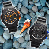 Buy Shop Emporio Armani Sportivo Quartz Black Dial Black Silicone Strap Watch For Men - AR5969 USA Online