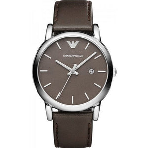 Buy Shop Emporio Armani Classic Quartz Brown Dial Brown Leather Strap Watch For Men - AR1729 USA Online