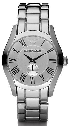 Buy Shop Emporio Armani Classic Quartz Silver Dial Silver Steel Strap Watch For Men - AR0647 USA Online