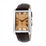 Buy Shop Emporio Armani Classic Brown Dial Brown Leather Strap Watch For Men - AR1605 USA Online