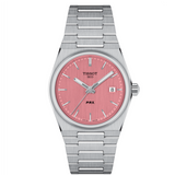 Tissot PRX Quartz Pink Dial Silver Steel Strap Watch for Women - T137.210.11.331.00