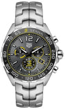 Tag Heuer Formula 1 Ayrton Senna Special Edition Grey Dial Silver Steel Strap Watch for Men - CAZ101AF.BA0637