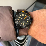 Buy Shop Seiko Prospex Black Series 1965 Limited Edition Black Dial Brown NATO Strap Watch For Men - SPB253J1 USA Online