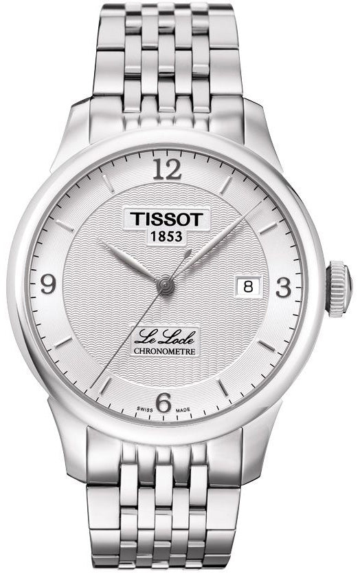 Buy Shop Tissot Le Locle Automatic Cosc White Dial Silver Steel Strap Watch For Men - T006.408.11.037.00 USA Online