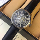 Buy Shop Emporio Armani Meccanico Automatic Black Dial Leather Strap Watch For Men - AR4629 USA Online
