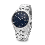 Citizen Eco Drive Blue Dial Silver Steel Strap Watch For Men - BM7250-56L