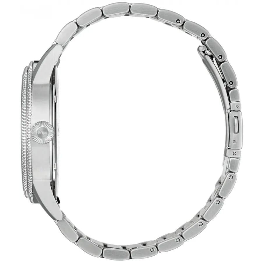 Buy Shop Hugo Boss Legacy Blue Dial Silver Steel Strap Watch for Men - 1513707 USA Online