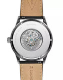 Buy Shop Fossil Flynn Mechanical Black Dial Black Leather Strap Watch for Men - BQ2216 USA Online